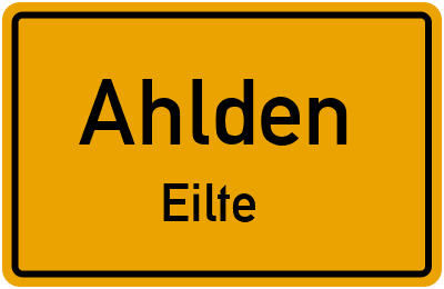 Straßenverzeichnis Ahlden Eilte