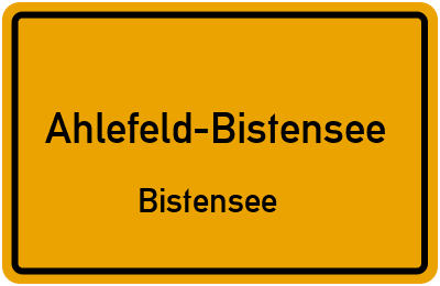 Straßenverzeichnis Ahlefeld-Bistensee Bistensee