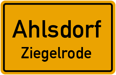 Straßenverzeichnis Ahlsdorf Ziegelrode