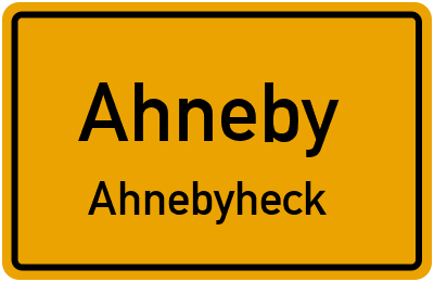 Straßenverzeichnis Ahneby Ahnebyheck