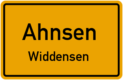 Straßenverzeichnis Ahnsen Widdensen