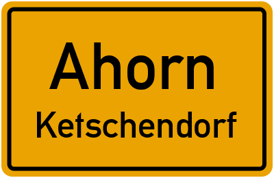 Straßenverzeichnis Ahorn Ketschendorf