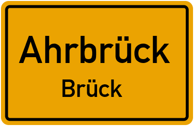 Straßenverzeichnis Ahrbrück Brück