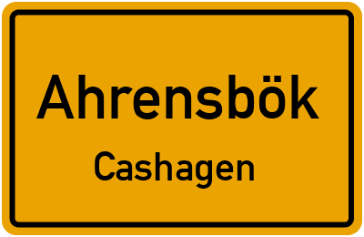 Straßenverzeichnis Ahrensbök Cashagen