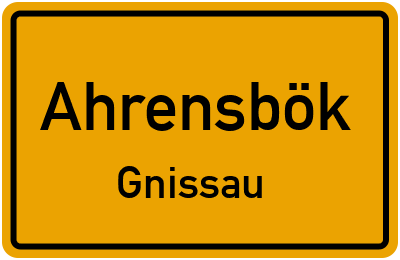 Straßenverzeichnis Ahrensbök Gnissau
