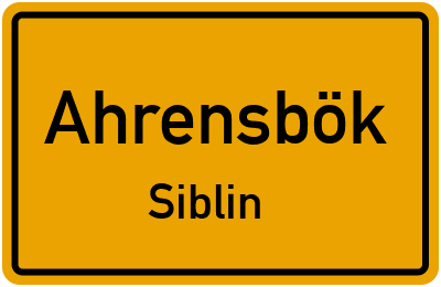 Straßenverzeichnis Ahrensbök Siblin