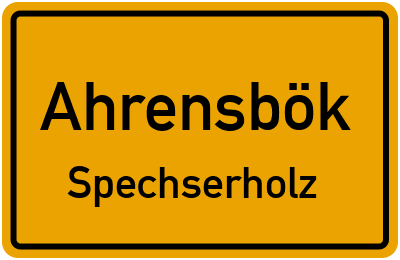 Straßenverzeichnis Ahrensbök Spechserholz