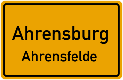 Straßenverzeichnis Ahrensburg Ahrensfelde