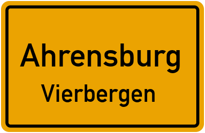 Straßenverzeichnis Ahrensburg Vierbergen