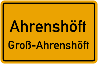 Straßenverzeichnis Ahrenshöft Groß-Ahrenshöft
