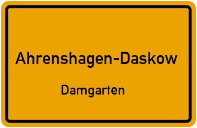 Straßenverzeichnis Ahrenshagen-Daskow Damgarten