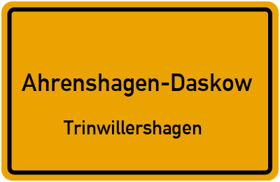 Straßenverzeichnis Ahrenshagen-Daskow Trinwillershagen