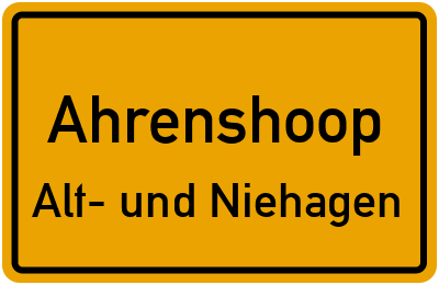 Straßenverzeichnis Ahrenshoop Alt- und Niehagen