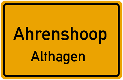 Straßenverzeichnis Ahrenshoop Althagen