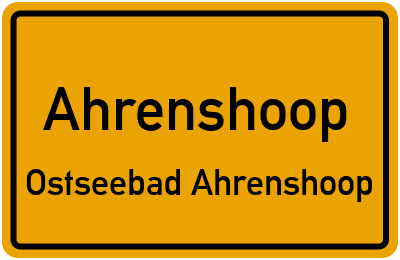 Straßenverzeichnis Ahrenshoop Ostseebad Ahrenshoop