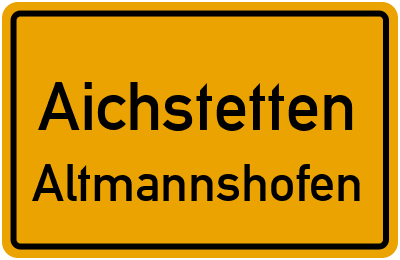 Straßenverzeichnis Aichstetten Altmannshofen