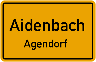 Straßenverzeichnis Aidenbach Agendorf