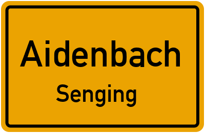 Straßenverzeichnis Aidenbach Senging