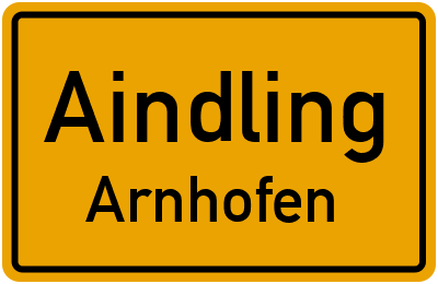 Straßenverzeichnis Aindling Arnhofen