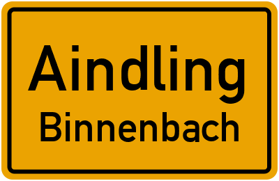 Straßenverzeichnis Aindling Binnenbach