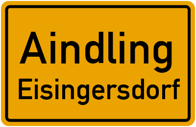 Straßenverzeichnis Aindling Eisingersdorf