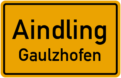 Straßenverzeichnis Aindling Gaulzhofen