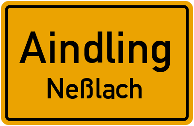 Straßenverzeichnis Aindling Neßlach