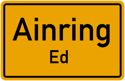 Straßenverzeichnis Ainring Ed