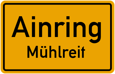 Straßenverzeichnis Ainring Mühlreit