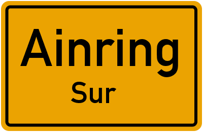 Straßenverzeichnis Ainring Sur