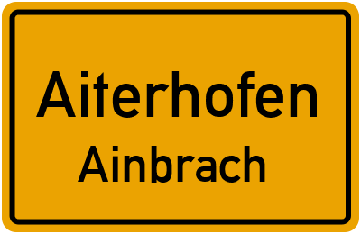 Straßenverzeichnis Aiterhofen Ainbrach