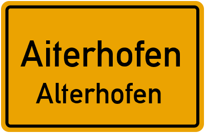 Straßenverzeichnis Aiterhofen Alterhofen