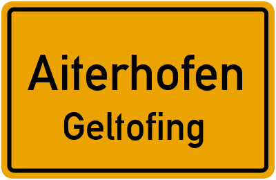 Straßenverzeichnis Aiterhofen Geltofing