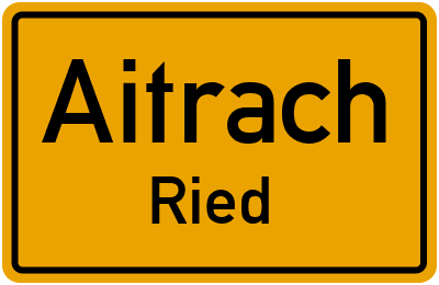 Straßenverzeichnis Aitrach Ried