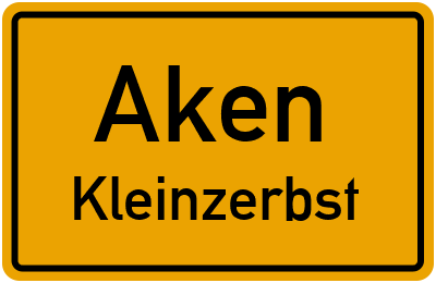 Straßenverzeichnis Aken Kleinzerbst