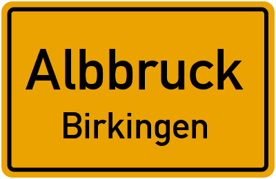 Ortsschild Albbruck Birkingen