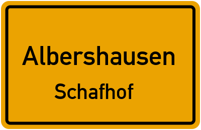 Straßenverzeichnis Albershausen Schafhof