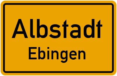 Straßenverzeichnis Albstadt Ebingen