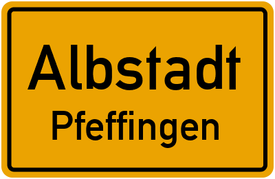 Straßenverzeichnis Albstadt Pfeffingen