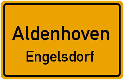 Ortsschild Aldenhoven Engelsdorf