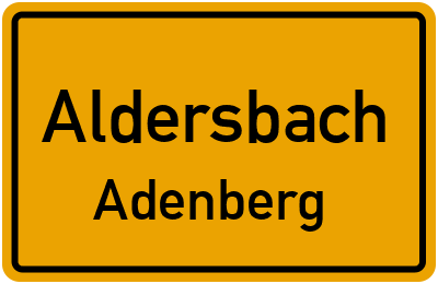 Straßenverzeichnis Aldersbach Adenberg