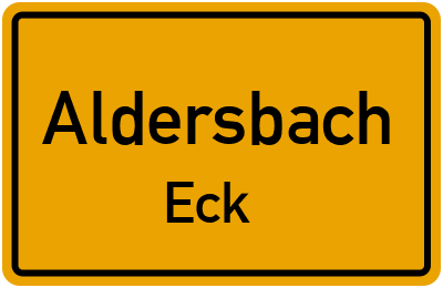 Straßenverzeichnis Aldersbach Eck