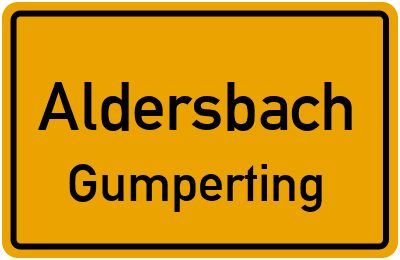 Straßenverzeichnis Aldersbach Gumperting
