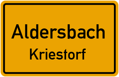 Straßenverzeichnis Aldersbach Kriestorf