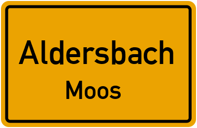 Straßenverzeichnis Aldersbach Moos