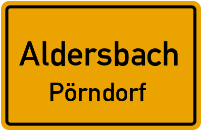 Straßenverzeichnis Aldersbach Pörndorf