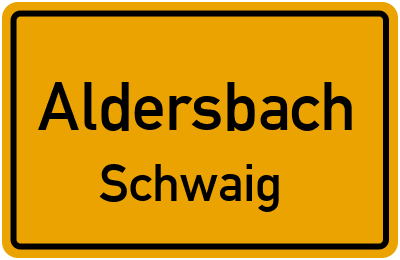 Straßenverzeichnis Aldersbach Schwaig