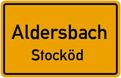 Straßenverzeichnis Aldersbach Stocköd