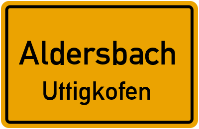 Straßenverzeichnis Aldersbach Uttigkofen