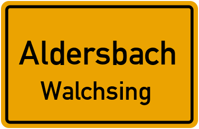 Straßenverzeichnis Aldersbach Walchsing